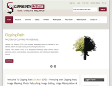 Tablet Screenshot of clippingpathsolution.com